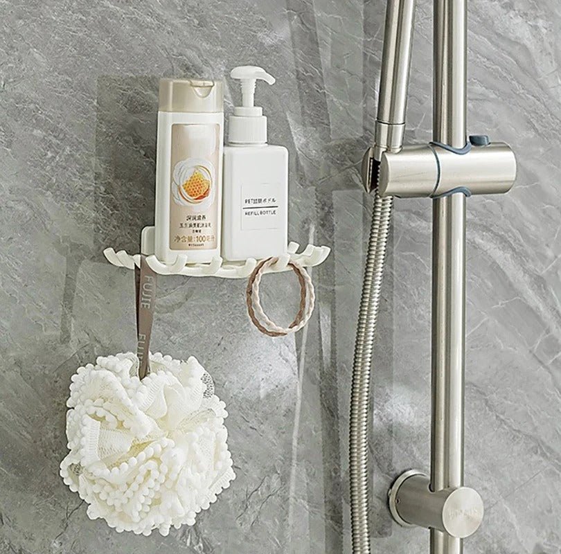 porte savon dans la douche grille drainante design