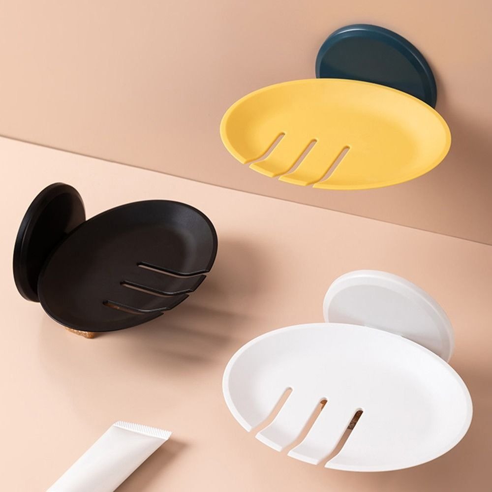 trois couleurs porte savon mural en forme de feuille