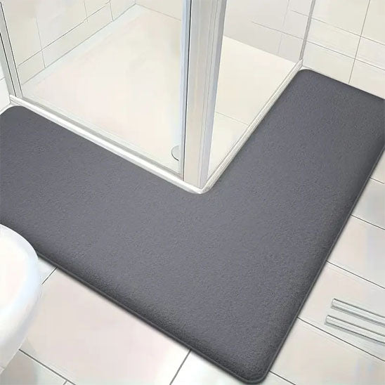 tapis salle de bain forme en L design