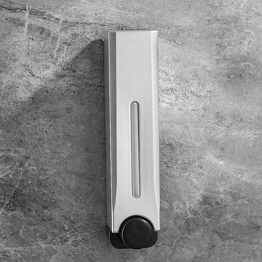 porte savon liquide mural gris