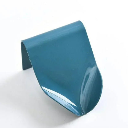 porte savon mural bleu