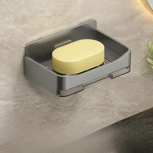 porte savon pour douche gris