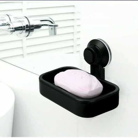 porte savon ventouse avec savon blanc