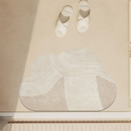 tapis de bain antidérapant en forme de nuage design et luxe