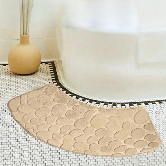 tapis de bain épais et absorbant beige joli