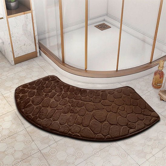 tapis de bain épais et absorbant marron